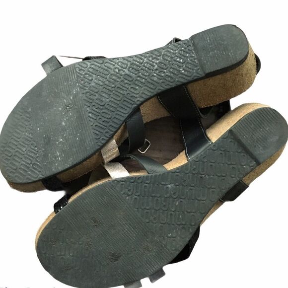 MUNRO Cork Wedge Strappy Leather Sandals Summer Shoes 11 - Picture 11 of 11